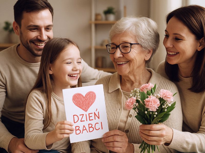 Własnoręcznie zrobiony prezent na Dzień Babci