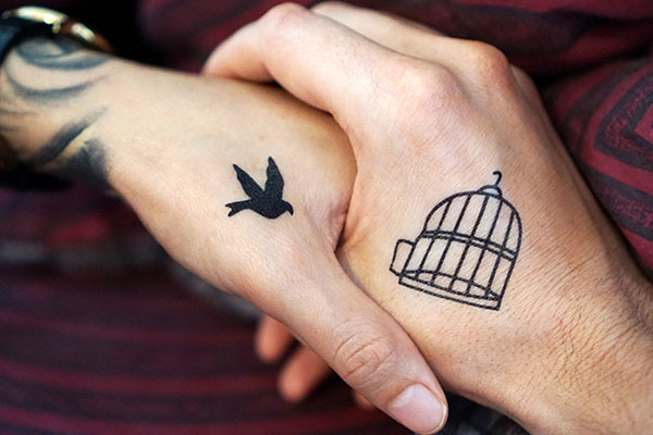 Wspólne wzory tatuaży dla par